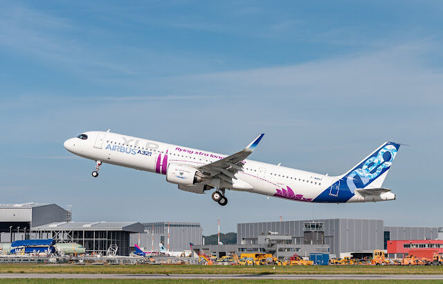 A321XLR, second test aircraft first flight