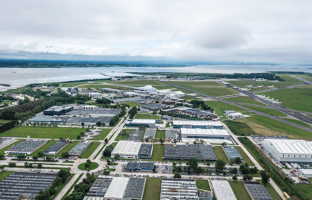 Aerial image of The Shannon Airport Group campus