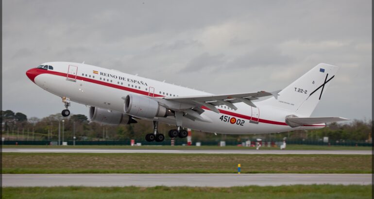 Rare Spanish Air Force Airbus A310-304 visits Dublin Airport