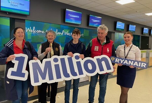 Ryanair celebrates Ireland West Airport Liverpool route milestone