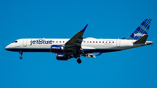 Third Ex JetBlue E190 arrives Ireland West Airport